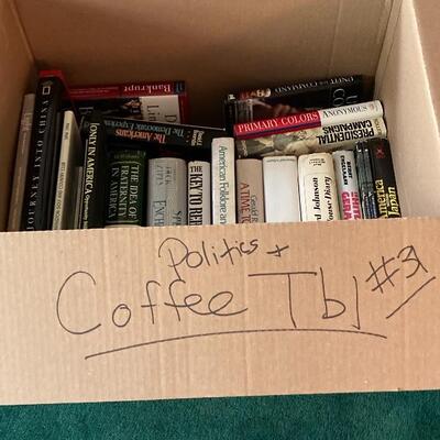 Selection of Coffee Table Books and Political Books