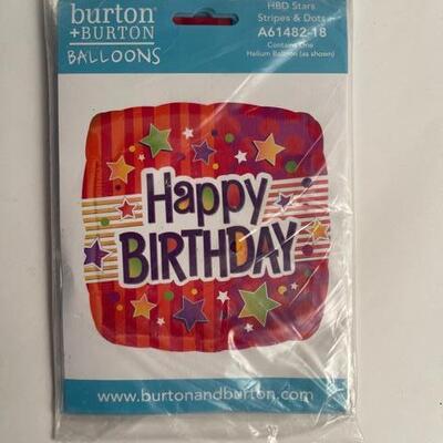Happy Birthday Stars & Stripes Ballon (6 balloons) 