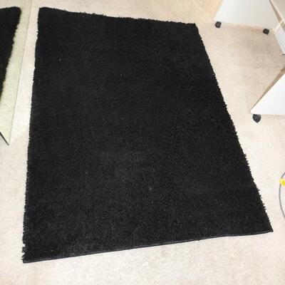 Black loop rug