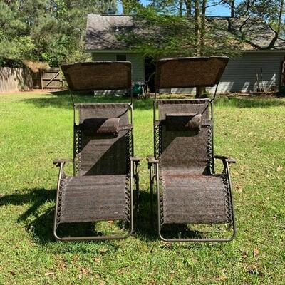 Pair of Bliss Outdoor Lounge Chairs 