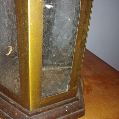 Vintage Brass Lantern Duo Table lamps