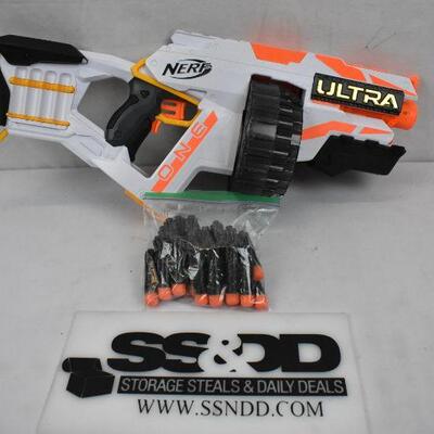 Nerf Ultra ONE. 13 darts, requires 4 C batteries, No box - New