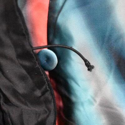 Georgio Armani Inspired Coat. Blue/Pink/Black. Damaged Button Loop - New