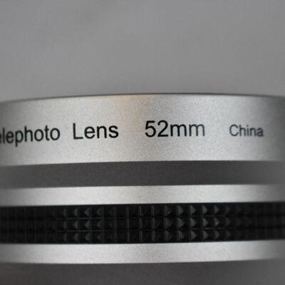 Opteka Telephoto 52mm Lens 2.2x AF High Definition - New