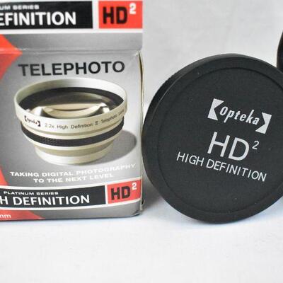 Opteka Telephoto 52mm Lens 2.2x AF High Definition - New