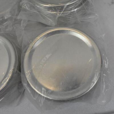 6 Dozen Canning Jar Lids, Regular Mouth Size - New