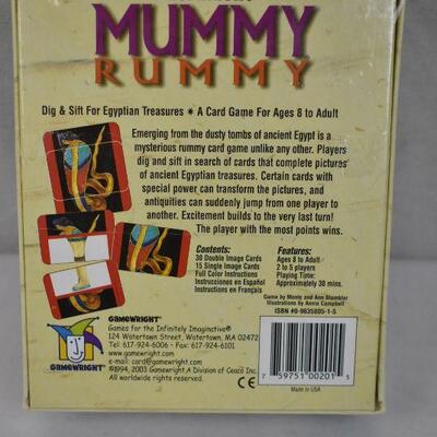 Mummy Rummy Card Game, Sealed - New