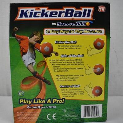 KickerBall by Swerve Sports Ball Size 4 - Orange - New