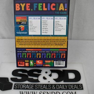 Bye, Felicia! Game. Open Box. Cards are Sealed - New