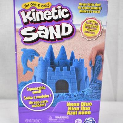 Kinetic Sand, Neon Blue, 8 oz - New