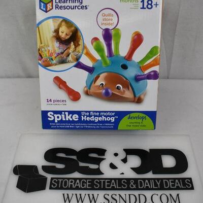 Learning Resources Spike the Fine Motor Hedgehog, for toddlers+ - New