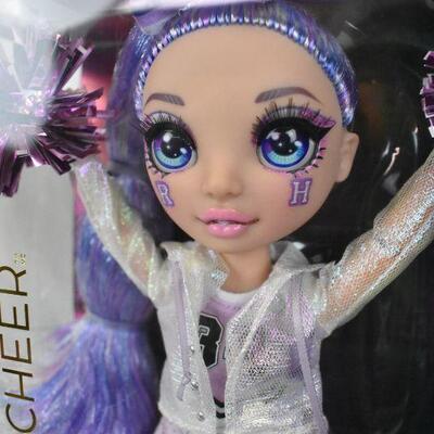 Rainbow HighÂ Cheer Violet Willow: PurpleÂ Fashion Doll & Accessories - New