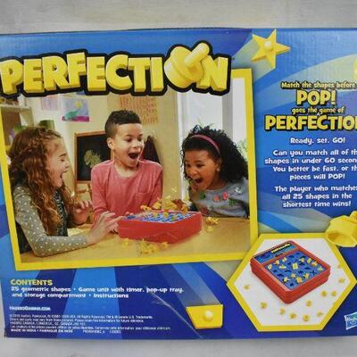 Perfection Board Game. Open Box - New