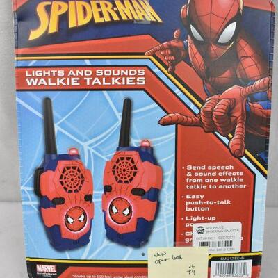 Spider-Man Homecoming Long Range Walkie Talkies. Open Box - New