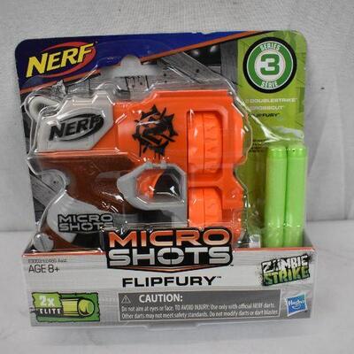 NERF MicroShots Zombie Strike Flipfury - New