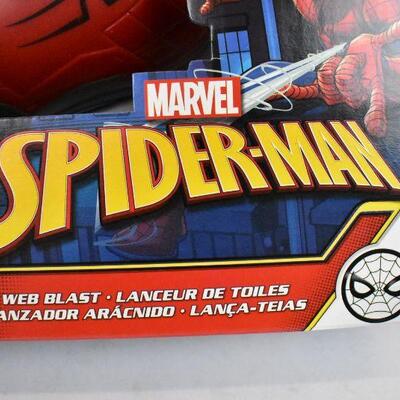 NERF Power Moves Marvel Spider-Man Web Blast Web Shooter - New