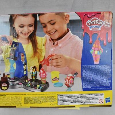 Play-Doh Kitchen Creations Drizzy Ice Cream. Open Damaged Box. Complete - New