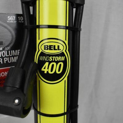 Bell Sports Windstorm 400 Floor Bike Pump - Black - New