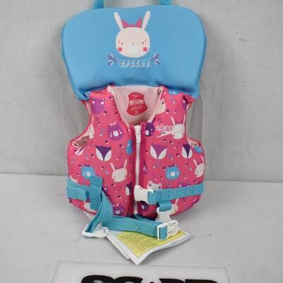 Speedo Infant Life Jacket Vest - Pink & Blue - New