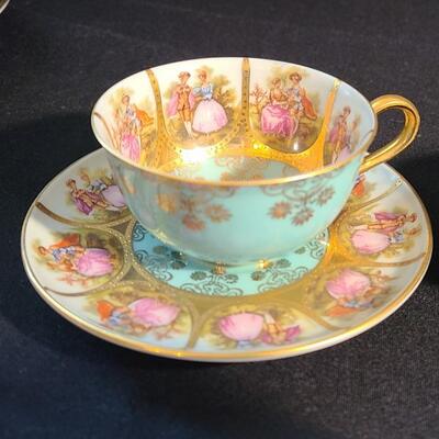 Lot 149: Carlsbad Demitasse Tea Cups, Platters, and More