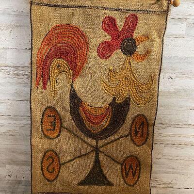 #59 Rooster Tapestry Weathervane VINTAGE
