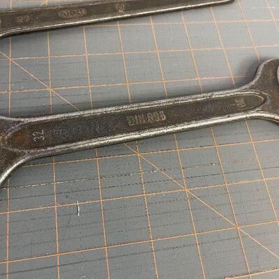 #221 (2) ANTIQUE End Wrenches 