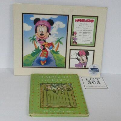 Minnie Mouse Picture, Child's Book Marigold Garden