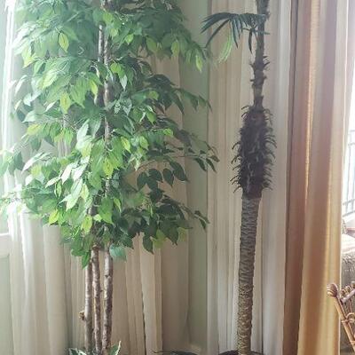 2 Tall Artificial Plants