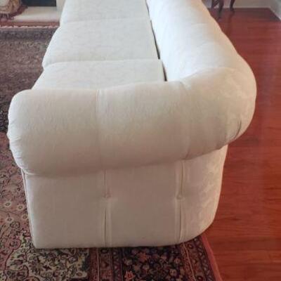 Large White Sofa, 112 x 34