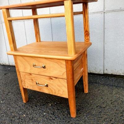 Lot #4 Custom Crafted Bedside/ End Table Solid Wood