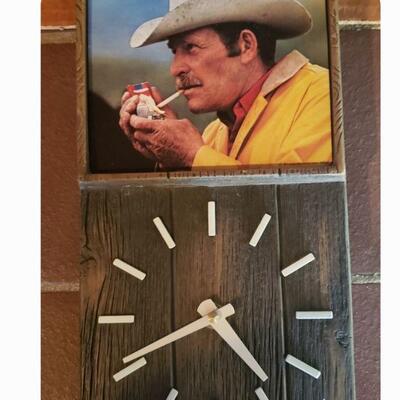 1983 Marlboro Man Clock