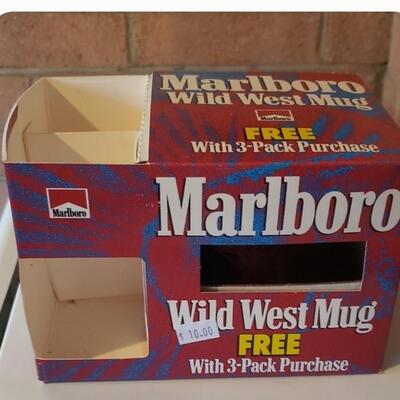 Vintage Marlboro Wild West Mugs- Quantity 9