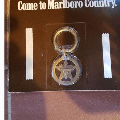 Vintage Marlboro Come to Marlboro Country Brass Key Chain- Quantity 65