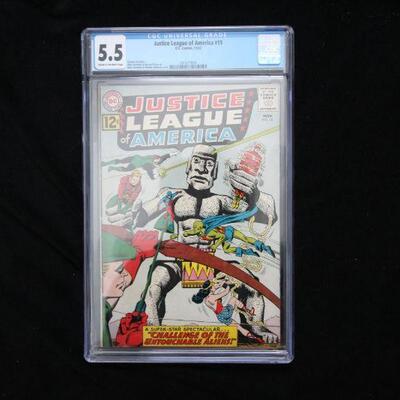 Justice League #15 (1962,DC)  5.5 FN- CGC