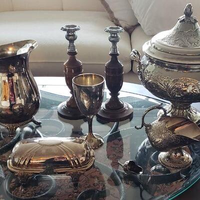 Silver Plate Pitcher Lot