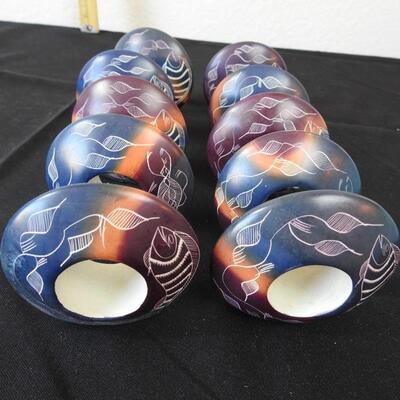 Carved Soapstone Napkin Rigs