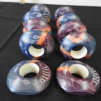 Carved Soapstone Napkin Rigs