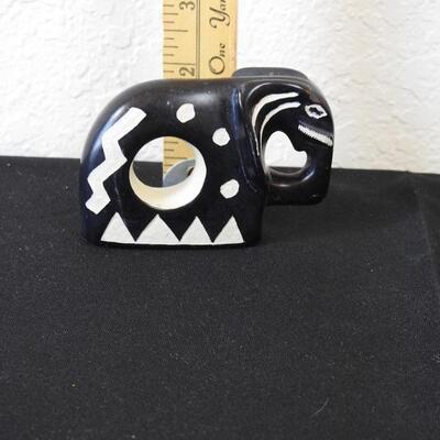 Carved Soapstone Napkin Rings