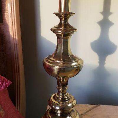 2 Gold Table Lamps, 33H