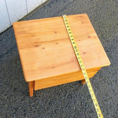 Lot #6 Solid Wood End Table/ Night Stand w/ One Drawer