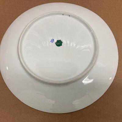 Pair of Large Porcelain Wall Charger Plates 12â€-13â€