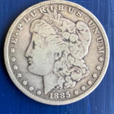 1885 Morgan Silver Dollar 