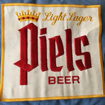 PIELS Light Lager Beer Vintage Large Cloth Patch 7.5â€ x 7â€