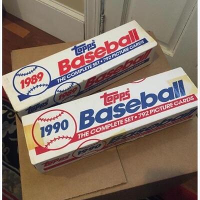 TOPPS 1989-1990 Complete Sets Unopened 1400+ Baseball Cards