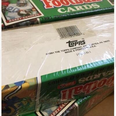TOPPS 1991 Lot of 6 Complete Sets Unopened 3500+ Football Cards