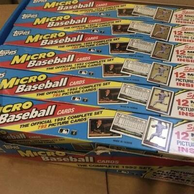 1992 TOPPS Micro Picture Card Case Lot of 12 Baseball Sets
