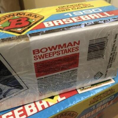 1990 BOWMAN Lot of 5 Complete Sets Unopened 2500+ Baseball Cards