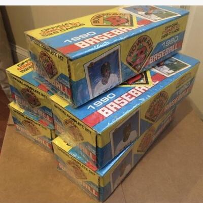 1990 BOWMAN Lot of 5 Complete Sets Unopened 2500+ Baseball Cards