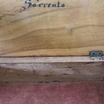 Lot 156: Art Deco Wood Litho, Sorrento Inlaid Jewelry Box and More