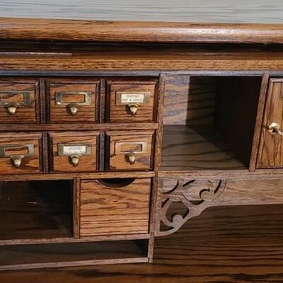 Lot 87: Riverside Rolltop Desk with Chair